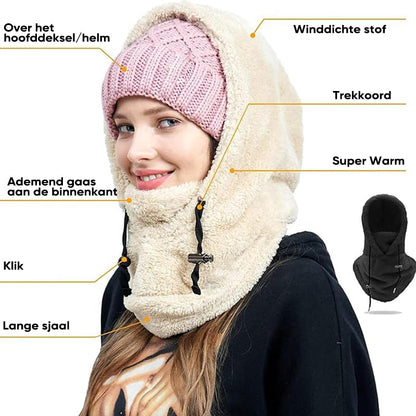 Capuchon en skimasker in één