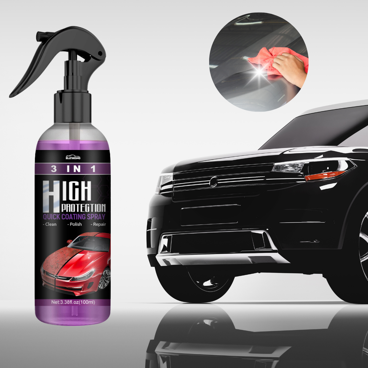 Keramische Auto Coatingspray - 3 in 1