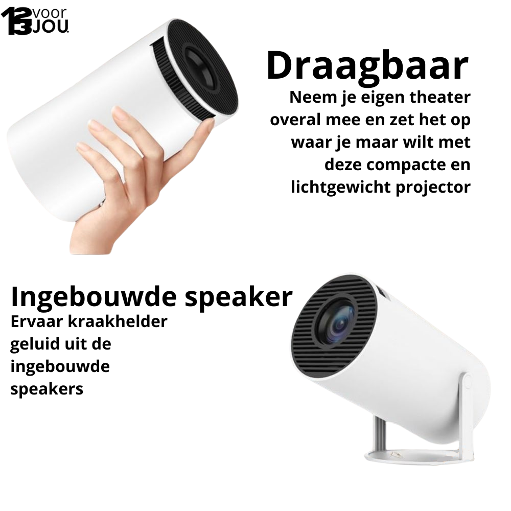 ProBeam™ Projector | Draadloos, HDMI, Bluetooth | 4K Ondersteuning | Ingebouwd Android 11