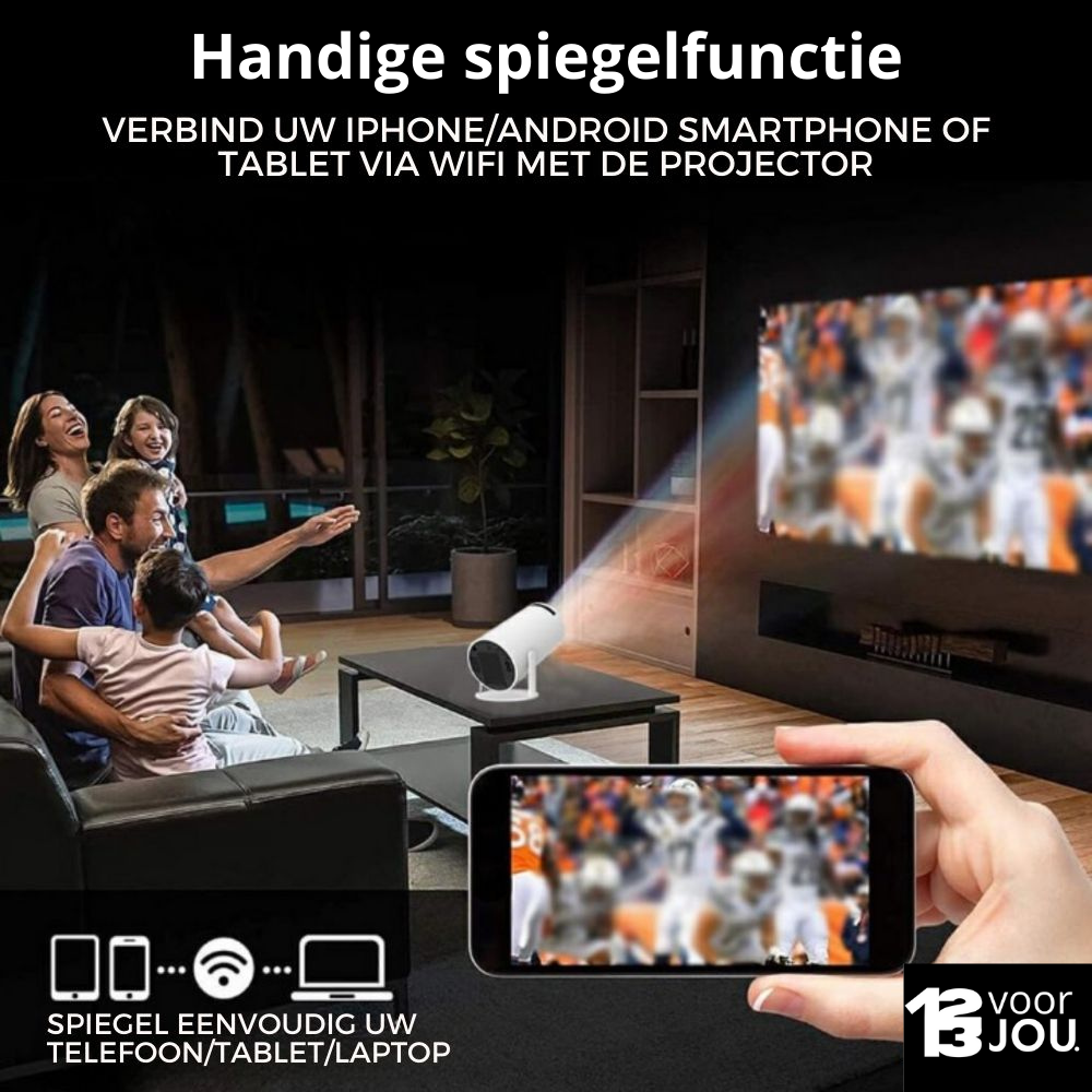 ProBeam™ Projector | Draadloos, HDMI, Bluetooth | 4K Ondersteuning | Ingebouwd Android 11