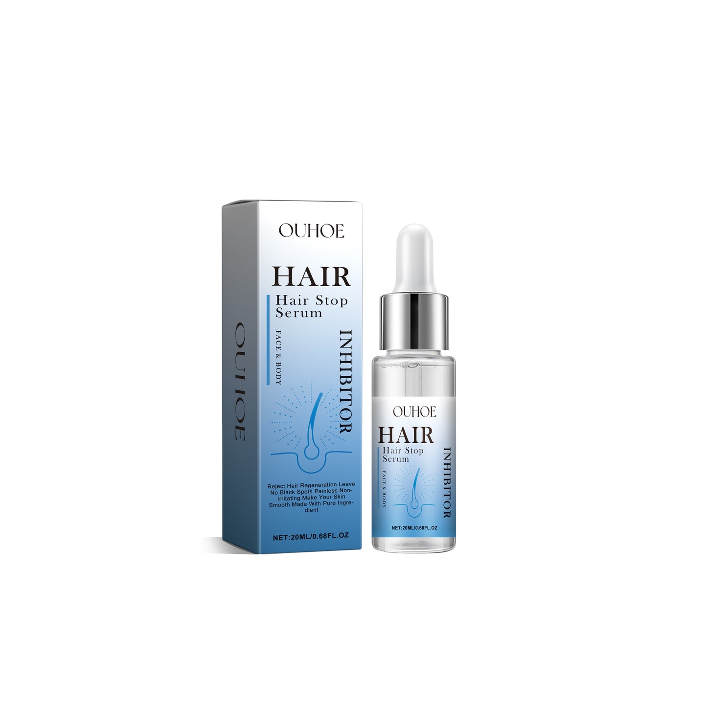 HaarVrij® Hair Serum | Tar bort 92% av ditt ansiktshår på 2 dagar